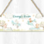 Personalised Travelling Animals Door Sign, Nursery Room Decor, thumbnail 2 of 2