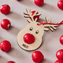 Chocolate Personalised Reindeer Place Setting, thumbnail 5 of 5