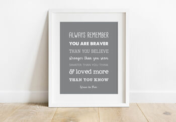 'Loved More Than You Know' Winnie The Pooh Print, 3 of 6