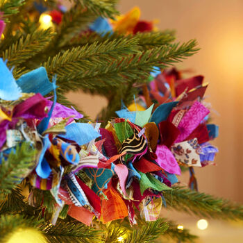 Recycled Sari Fabric Garland, 2 of 3