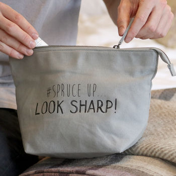 #Spruce Up…Look Sharp! Canvas Wash Bag, 2 of 2