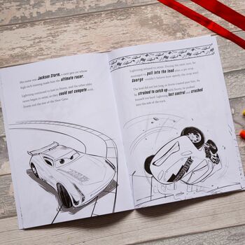 Personalised Disney Cars Three Colouring Book, 6 of 7