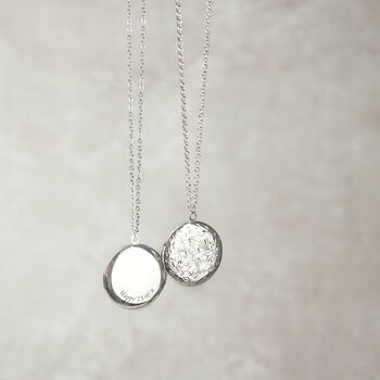 18th Or 21st Birthday One Pence Floral Locket Necklace, 8 of 10