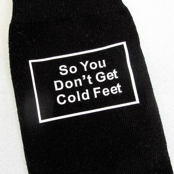 So You Don't Get Cold Feet Wedding Socks, 8 of 8