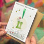 Welly Boot Seed Paper Keepsake Card, thumbnail 2 of 2