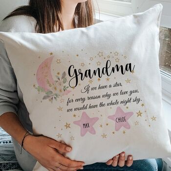 Personalised Nanny Cushion, Gift For Grandma Nanny, 3 of 4