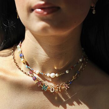 Millefiori Bead Amour Necklace, 7 of 9