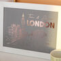 Personalised London Foiled Print Wall Art For The Home, thumbnail 4 of 7
