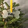 Personalised Acrylic Dog Bone Pet Christmas Decoration, thumbnail 1 of 5