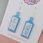 Gin Bottle Glitter Resin Earrings, thumbnail 3 of 4