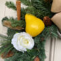 Partridge In A Pear Tree Faux Christmas Wreath, thumbnail 5 of 8