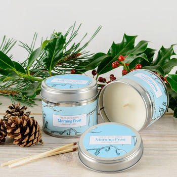 Morning Frost Peppermint Scented Candle, 2 of 2