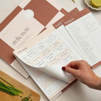 Weekly Meal Planner Pad With Tear Off Shopping List, 2 of 9