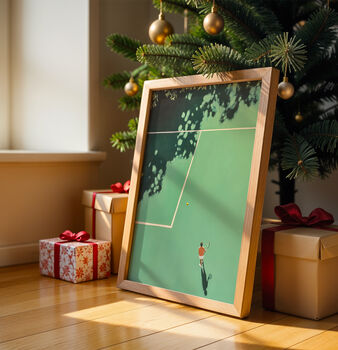 Minimalist Tennis Court Poster, Unframed, 10 of 10