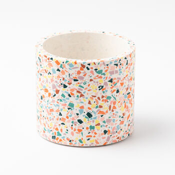 Rainbow Handmade Terrazzo Indoor Planter Medium, 3 of 6