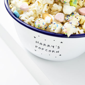 Little Stars Personalised Popcorn Bowl, 6 of 6