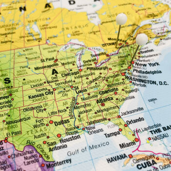 Push Pin World Travel Map Framed Canvas Pin Board, 5 of 6