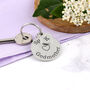 Special Godmother Gift Personalised Round Keyring, thumbnail 2 of 5