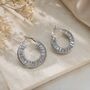 Statement Crystal Hoop Earrings, thumbnail 2 of 4