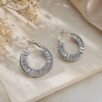 Statement Crystal Hoop Earrings, 2 of 4