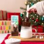 Two Pack Vegan Christmas Reindeer Hot Chocolate Spoon, thumbnail 1 of 2