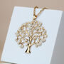 Large Sparkly Tree Pendant Necklace, thumbnail 5 of 5