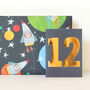 Mini Gold Foiled Number Twelve Card, thumbnail 1 of 5