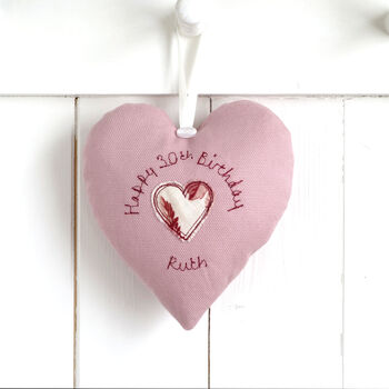 Personalised 40th Birthday Hanging Heart Gift For Her, 2 of 12