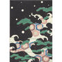 Black Japanese Abstract Print, thumbnail 2 of 2