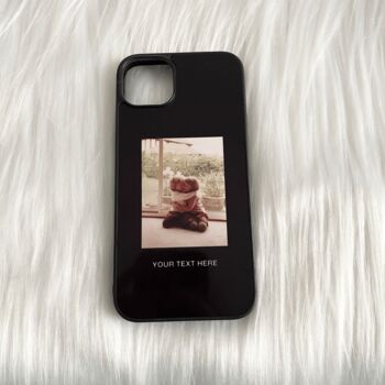 Personalised Photo Phone Case With Or Without Text, 3 of 4