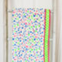 Handmade Block Print Dohar Blanket | Neon Stars, thumbnail 3 of 3