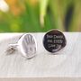 Father's Day Hand Print Cufflinks, thumbnail 3 of 9