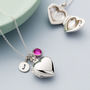 Personalised Silver Heart Locket Necklace, thumbnail 1 of 11