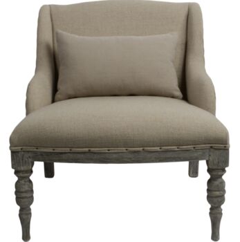 Margot Chair In Natural Hessian, 5 of 5