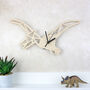 Pterodactyl Geometric Dinosaur Wall Clock, thumbnail 1 of 2