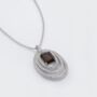 Smoky Quartz 925 Sterling Silver Necklace, thumbnail 2 of 3