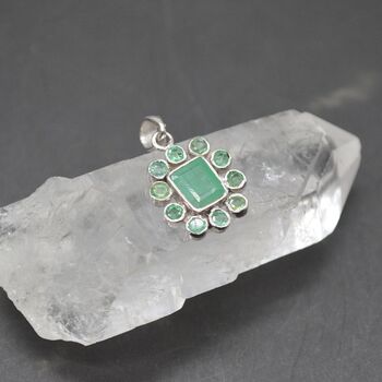 Emerald Pendant Necklace: May Birthstone, 9 of 9