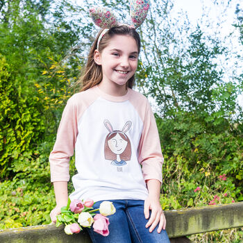 Personalised Easter Portrait Childrens Tshirt, 2 of 7