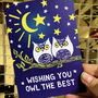 Wishing You Owl The Best Get Well Card, thumbnail 3 of 3