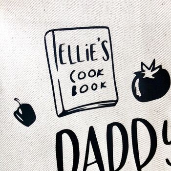 Personalised 'Daddy's Little Chef' Apron, 6 of 10