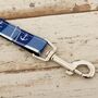 Anglesey Blue And White Check Nautical Dog Lead, thumbnail 5 of 7