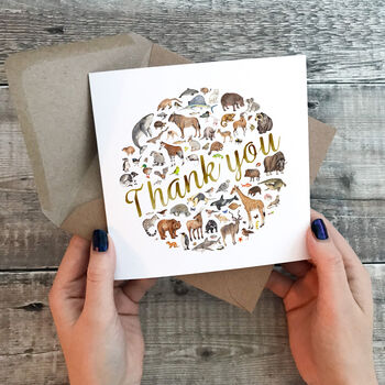 Animal Thank You Card, 3 of 4