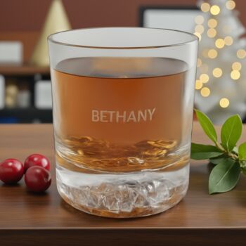 Personalised Santa Christmas Glass Tumbler, 4 of 11