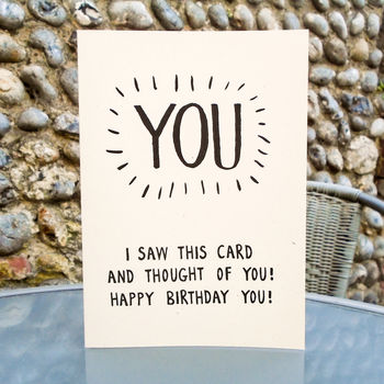 Joke Happy Birthday To You! Card, 2 of 3