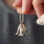Sardine Fish Necklace In Silver, thumbnail 1 of 6