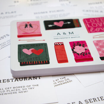 Personalised Matches Date Night Activity Card Tin, 7 of 12