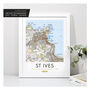 Favourite UK Town Location Personalised Map Print, thumbnail 12 of 12