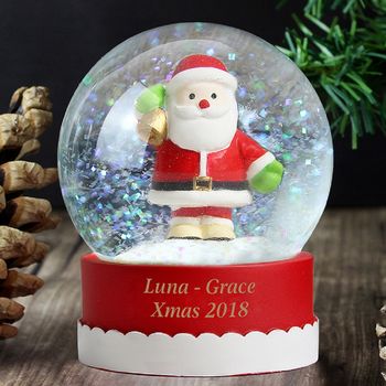 Personalised Santa Snow Globe, 2 of 2