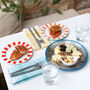 Mint Green And White Fabric Gingham Dinner Napkins X Two, thumbnail 2 of 5