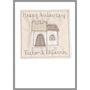 Personalised Castle Wedding Or Anniversary Card, thumbnail 6 of 12